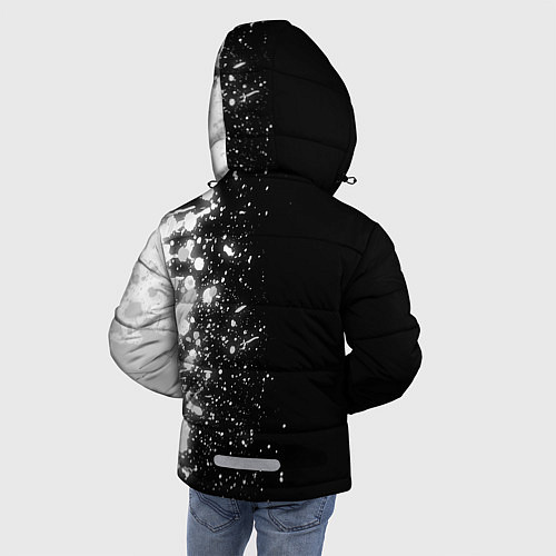 Зимняя куртка для мальчика Воспитатель из России и герб РФ: по-вертикали / 3D-Черный – фото 4