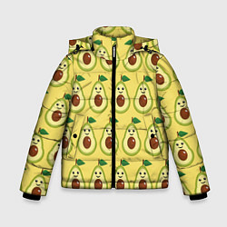 Зимняя куртка для мальчика Авокадо Паттерн - Желтая версия