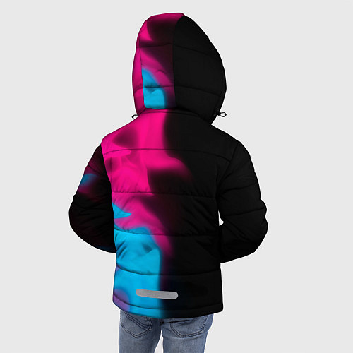 Зимняя куртка для мальчика Poppy Playtime - neon gradient: по-вертикали / 3D-Черный – фото 4