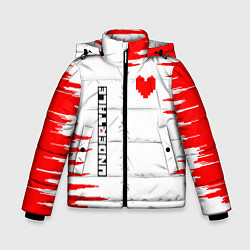 Куртка зимняя для мальчика Undertale фриск, цвет: 3D-черный