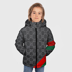 Куртка зимняя для мальчика В стиле gucci, цвет: 3D-красный — фото 2