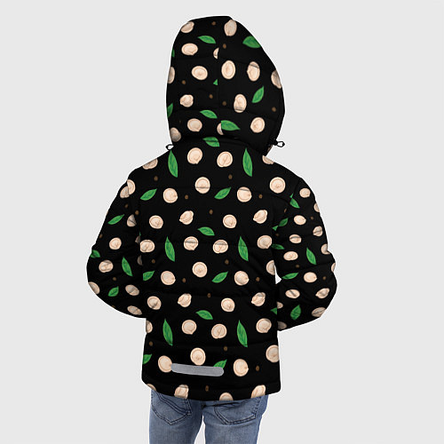 Зимняя куртка для мальчика Пельмени с лавровым листом и перцем, набор / 3D-Черный – фото 4