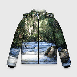 Зимняя куртка для мальчика Течёт река в лесу