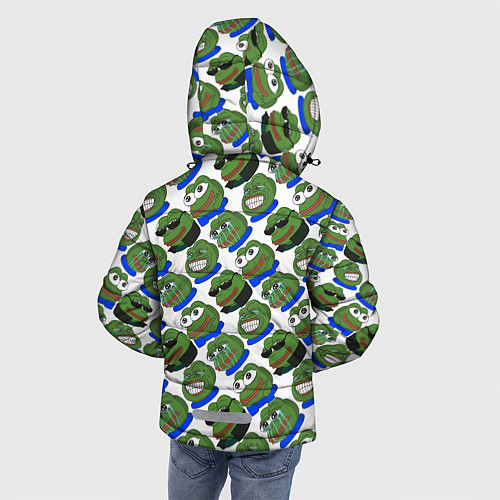 Зимняя куртка для мальчика Эмоции Пепе / 3D-Черный – фото 4