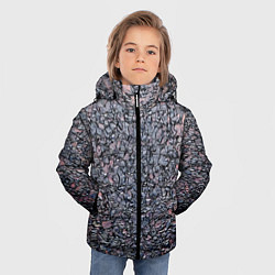 Куртка зимняя для мальчика Минималистический паттерн, цвет: 3D-светло-серый — фото 2