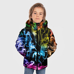 Куртка зимняя для мальчика Эйфория в дыму, цвет: 3D-красный — фото 2