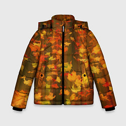 Куртка зимняя для мальчика Осеннее золото, цвет: 3D-светло-серый