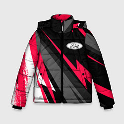 Куртка зимняя для мальчика Ford fast lines, цвет: 3D-черный