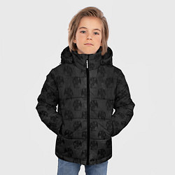 Куртка зимняя для мальчика Черные драконы, цвет: 3D-черный — фото 2
