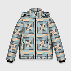 Зимняя куртка для мальчика Геометрическая мозаика плитка