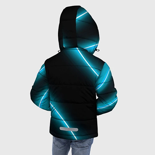 Зимняя куртка для мальчика Lexus неоновые лампы / 3D-Черный – фото 4