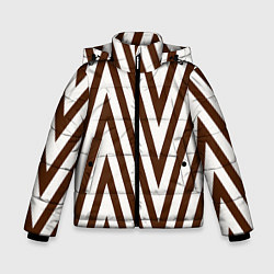 Зимняя куртка для мальчика Геометрические треугольные линии