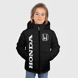 Куртка зимняя для мальчика Honda карбон, цвет: 3D-красный — фото 2