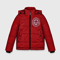 Куртка зимняя для мальчика Leicester City отпечатки, цвет: 3D-красный