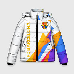 Зимняя куртка для мальчика Barcelona абстракция цветные геометрии