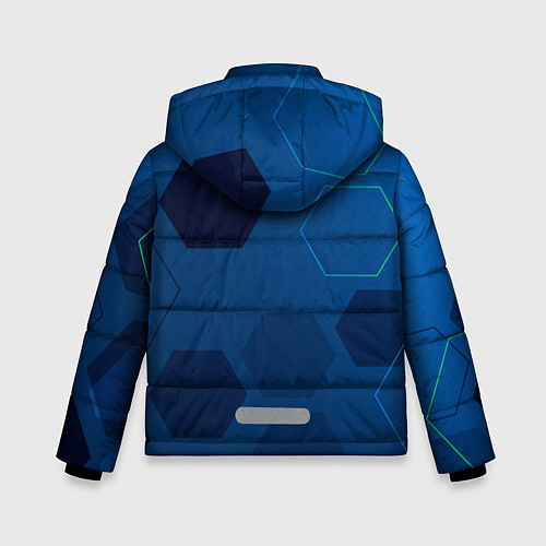 Зимняя куртка для мальчика PSG абстракция / 3D-Светло-серый – фото 2