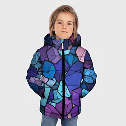 Куртка зимняя для мальчика Цветные кубы, цвет: 3D-черный — фото 2