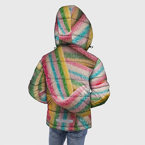 Зимняя куртка для мальчика Мармеладная лента / 3D-Светло-серый – фото 4