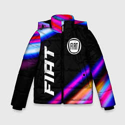 Куртка зимняя для мальчика Fiat speed lights, цвет: 3D-черный