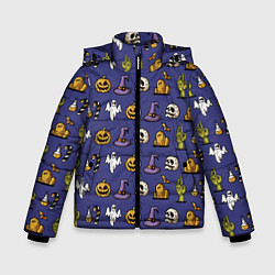 Зимняя куртка для мальчика Halloween pattern