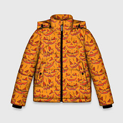Зимняя куртка для мальчика Halloween Pumpkin Pattern
