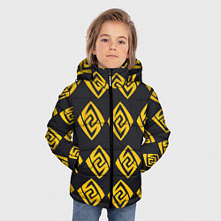 Куртка зимняя для мальчика Гео Genshin Impact 3D, цвет: 3D-черный — фото 2