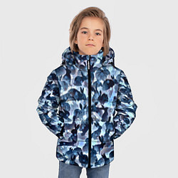 Куртка зимняя для мальчика Новогдние кролики, цвет: 3D-красный — фото 2