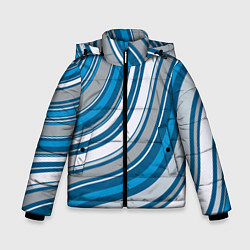 Зимняя куртка для мальчика Волнистые полосы - текстура