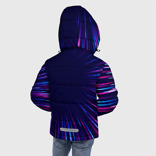 Зимняя куртка для мальчика Haval neon speed lines / 3D-Черный – фото 4