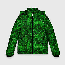 Зимняя куртка для мальчика Зелёный лёд - текстура