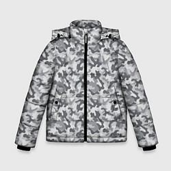 Зимняя куртка для мальчика Камуфляж М-21 серый
