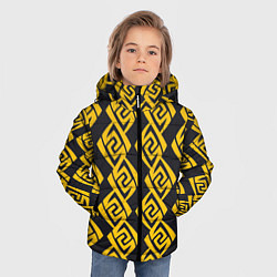 Куртка зимняя для мальчика Гео Genshin Impact 3D V 2, цвет: 3D-светло-серый — фото 2