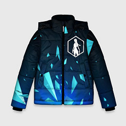 Куртка зимняя для мальчика Tomb Raider взрыв частиц, цвет: 3D-черный