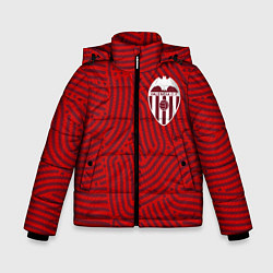 Куртка зимняя для мальчика Valencia отпечатки, цвет: 3D-красный