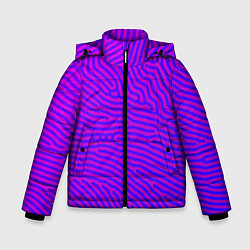 Зимняя куртка для мальчика Фиолетовые линии