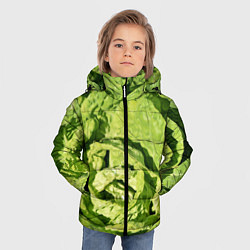 Куртка зимняя для мальчика Свежая капуста, цвет: 3D-черный — фото 2