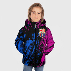 Куртка зимняя для мальчика Фк барса, цвет: 3D-светло-серый — фото 2