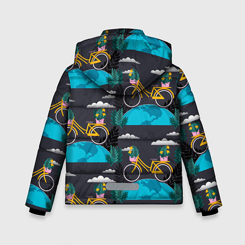 Зимняя куртка для мальчика Велопрогулка / 3D-Светло-серый – фото 2