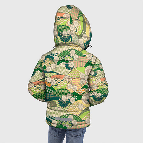 Зимняя куртка для мальчика Green fields / 3D-Черный – фото 4