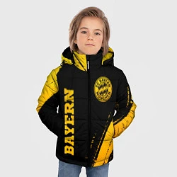 Куртка зимняя для мальчика Bayern - gold gradient: надпись, символ, цвет: 3D-черный — фото 2