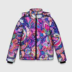 Зимняя куртка для мальчика Multi-colored colorful patterns