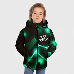 Куртка зимняя для мальчика Hitman разлом плит, цвет: 3D-черный — фото 2