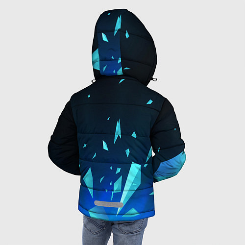 Зимняя куртка для мальчика Quake взрыв частиц / 3D-Черный – фото 4