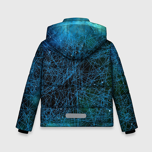Зимняя куртка для мальчика Мета вселенная / 3D-Светло-серый – фото 2