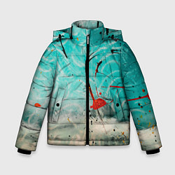 Зимняя куртка для мальчика Абстрактные песок и небо с красками