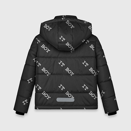 Зимняя куртка для мальчика Программисты - IT BOY / 3D-Светло-серый – фото 2