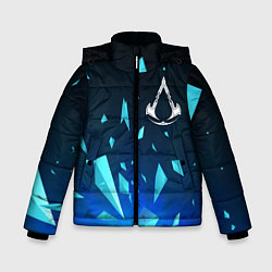 Куртка зимняя для мальчика Assassins Creed взрыв частиц, цвет: 3D-черный