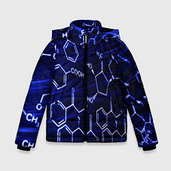 Куртка зимняя для мальчика Графическая химия, цвет: 3D-черный