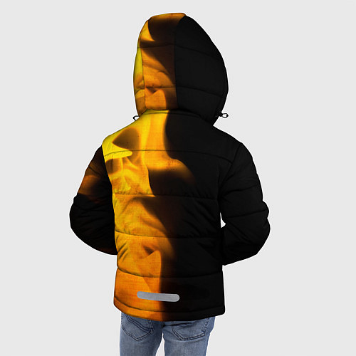 Зимняя куртка для мальчика PUBG - gold gradient: по-вертикали / 3D-Черный – фото 4