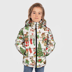 Куртка зимняя для мальчика Christmas Рождество, цвет: 3D-светло-серый — фото 2